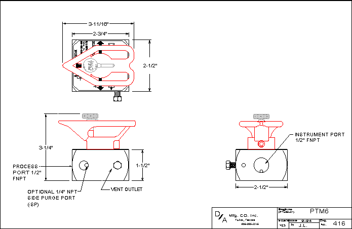 PTM6 Outline Drawing